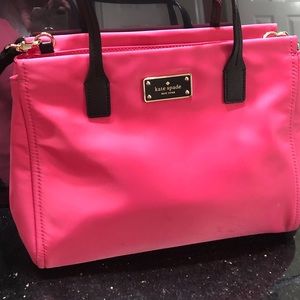 Kate spade pink nylon purse